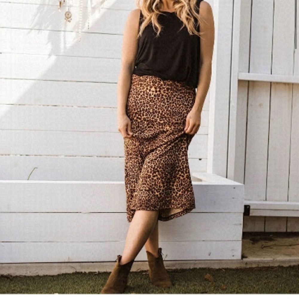 Jackson Rowe Magnolia Animal Print Skirt